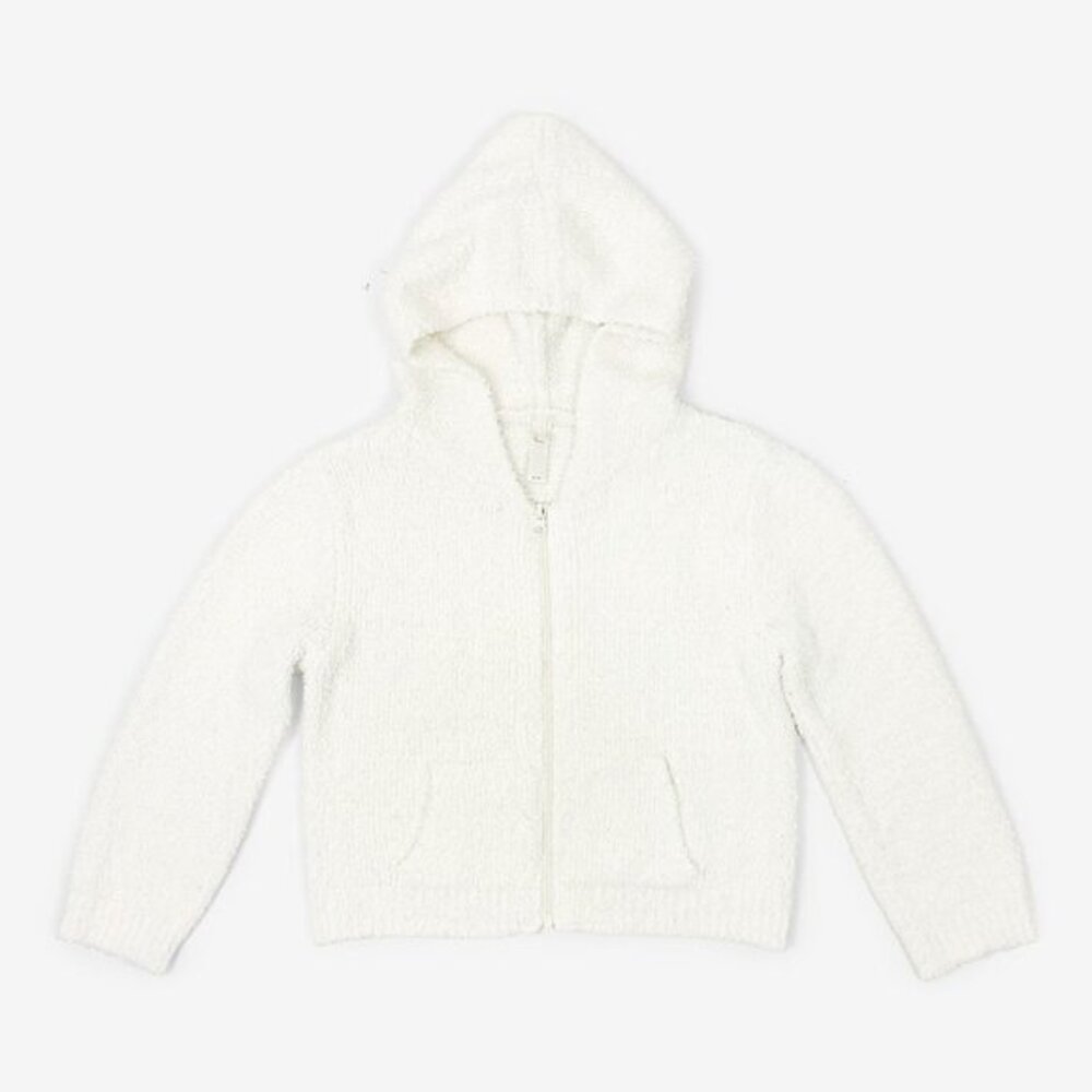 Skims Cozy‎ Knit Zip Up Hoodie Size 12/14 Bone Cream Soft Lounge Jacket